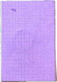 a square piece of purple fabric with a small square in the middle